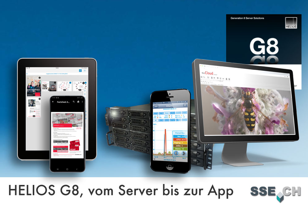 HELIOS UB64 Workflow-Server für Apple- und Windows- und mobile Device-Clients